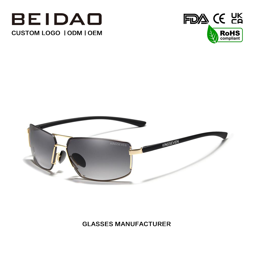 Ыстық сатылымдағы сәнді алюминий поляризацияланған күннен қорғайтын көзілдірік